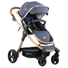 Muti-Position Ajustável carrinho de bebê Ajuste Luxuja de carrinho de bebê com sistema de viagem